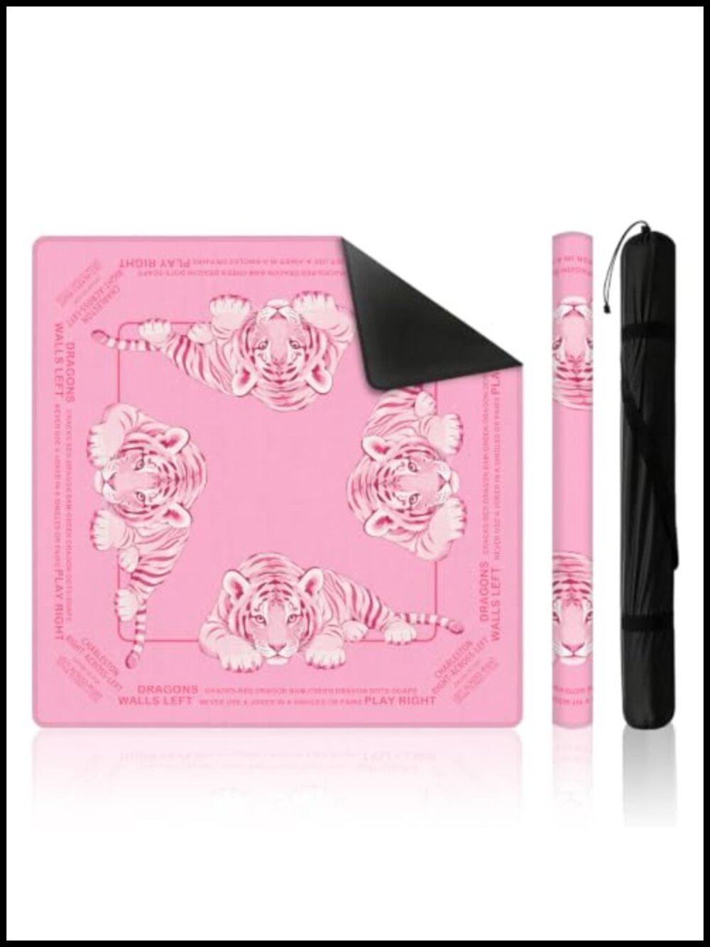 Mahjong Mat with Carrying Bag 31.5x31.5in